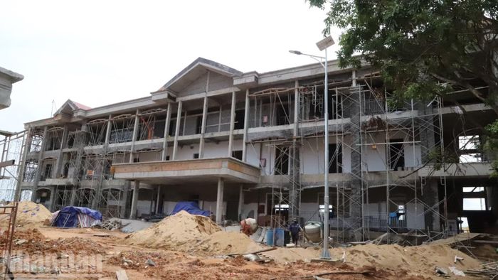 Một hạng mục đang trong giai đoạn hoàn thiện.
