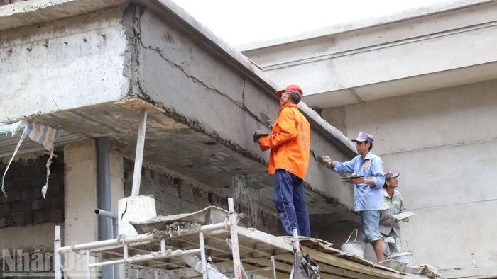 Các hạng mục đang bước vào công đoạn hoàn thiện.