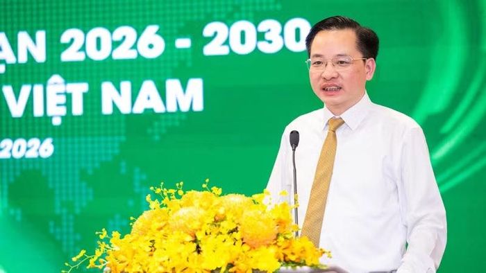 Tổng Giám đốc Vinachem Nguyễn Hữu Tú phát biểu tại hội nghị.