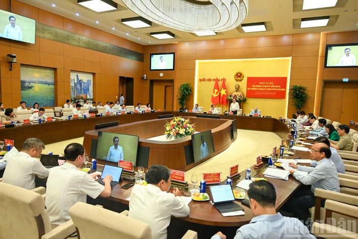 Quang cảnh hội nghị tại Nhà Quốc hội. (Ảnh: DUY LINH)