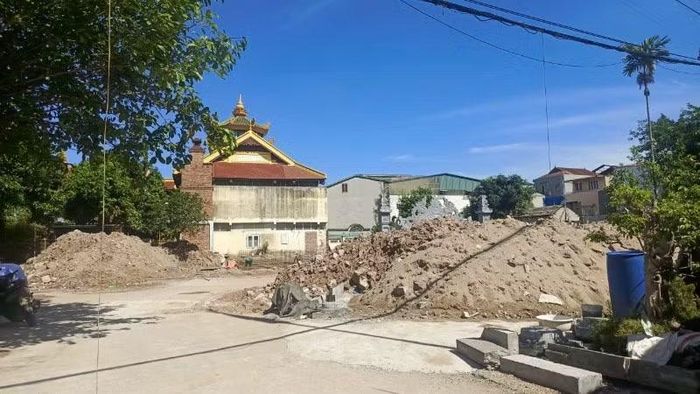 Hiện tại đình Tứ Kỳ (Hà Nội) đang được tu bổ, tôn tạo. (Ảnh: Phường Hoàng Liệt)