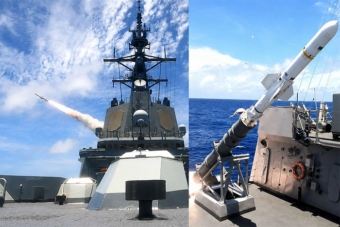 Khinh hạm lớp Álvaro de Bazán (F-101) của Hải quân Tây Ban Nha phóng tên lửa chống hạm RGM-84 Harpoon trong cuộc tập trận RIMPAC 2026. Ảnh: Bộ Quốc phòng Tây Ban Nha