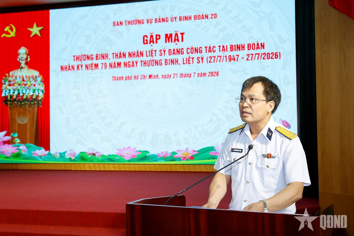 Đại tá Nguyễn Năng Toàn phát biểu.