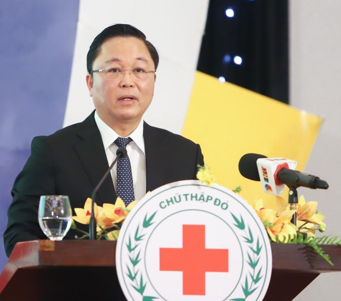 Chủ tịch Ủy ban MTTQ Việt Nam TP Đà Nẵng Lê Trí Thanh phát biểu tại Đại hội.