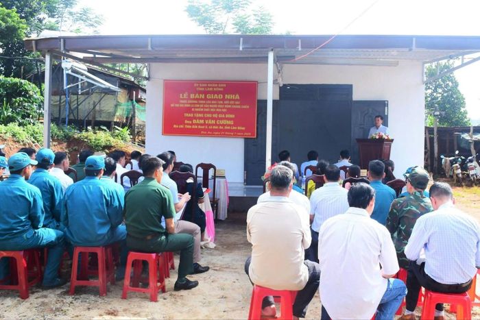 Căn nhà mới giúp gia đình ông Đàm Văn Cường yên tâm phát triển kinh tế