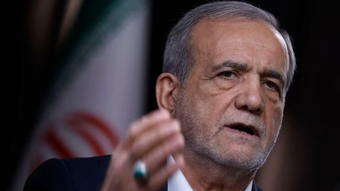 Tổng thống Iran Masoud Pezeshkian. (Ảnh: Getty Images)
