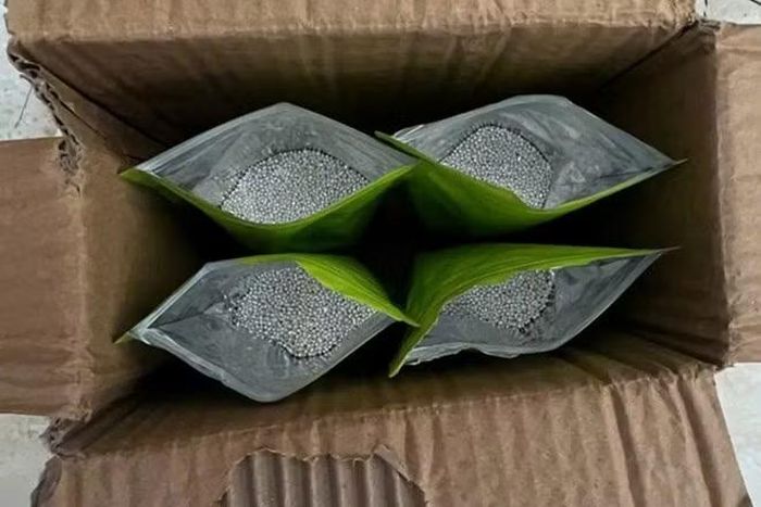 Số tang vật 20 kg bạc buôn lậu từ Trung Quốc.
