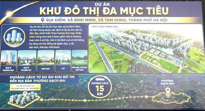 Dự kiến khu tái định cư cho người dân trên địa bàn phường Bạch Mai