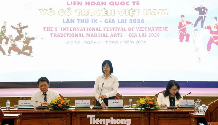 Bà Nguyễn Thị Thanh Lịch - Phó Chủ tịch UBND tỉnh Gia Lai phát biểu. Ảnh: Trương Định.