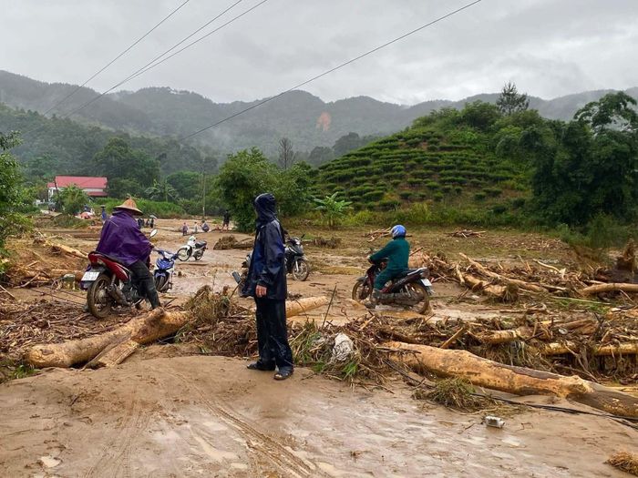 Đợt mưa lớn kéo dài từ ngày 15-20/7 tại Lai Châu làm 6 người thiệt mạng, 2 người mất tích và gây thiệt hại ước trên 270 tỷ đồng. Ảnh: xã Mường Than