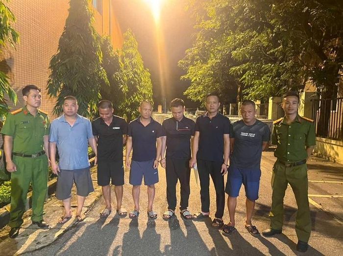 Các đối tượng bị bắt giữ. Ảnh: CAHN
