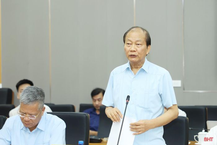 Ông Hoàng Quang Phòng - Phó Chủ tịch Liên đoàn Thương mại và Công nghiệp Việt Nam, Ủy viên Hội đồng quản lý BHXH kết luận buổi làm việc.