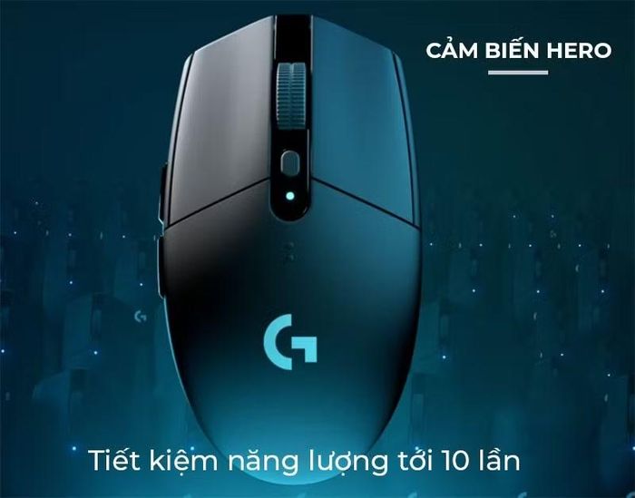 Mẫu G304 nhấn mạnh cảm biến HERO, phù hợp với lập luận rằng trải nghiệm ổn định vẫn quan trọng hơn việc chạy theo 8.000Hz với nhiều người chơi.