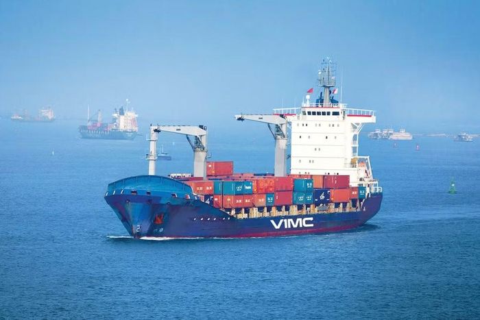 Tổng công ty Hàng hải Việt Nam đang trẻ hóa đội tàu vận tải biển chuyên chở container để nâng cao năng lực cạnh tranh. (Ảnh: PV/Vietnam+)
