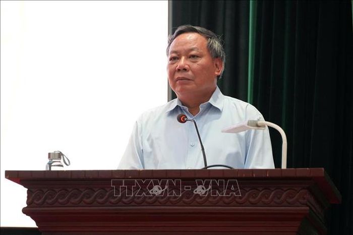 Phó Bí thư Thành ủy Nguyễn Văn Phong phát biểu tại chương trình gặp mặt.
