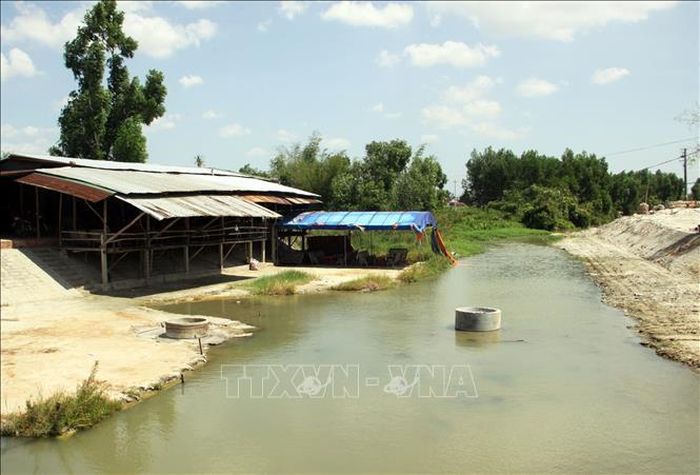 Một góc khu suối khoáng nóng Hội Vân tại xã Hòa Hội (Gia Lai).
