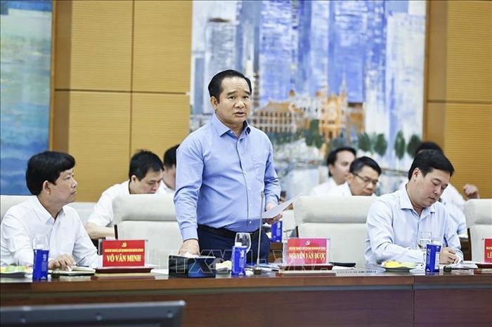 Đồng chí Nguyễn Văn Được, Ủy viên Trung ương Đảng, Phó Bí thư Thành ủy, Chủ tịch UBND Thành phố Hồ Chí Minh phát biểu. Ảnh: Doãn Tấn/TTXVN
