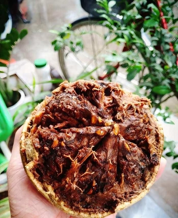 Bên trong quả quách. Ảnh: Phương Trần