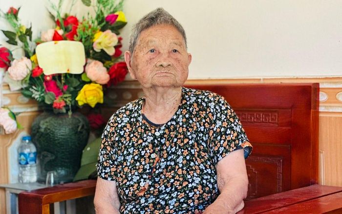 Mẹ Việt Nam Anh hùng Trần Thị Đèo, xã Trà Giang, tỉnh Hưng Yên. Ảnh: Kim Thanh