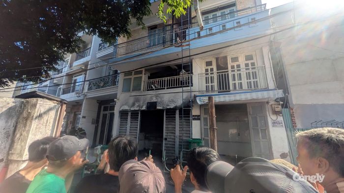 Hiện trường vụ cháy.