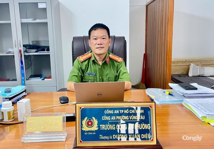 Thượng tá Dương Xuân Diệu, Trưởng Công an phường Vũng Tàu.