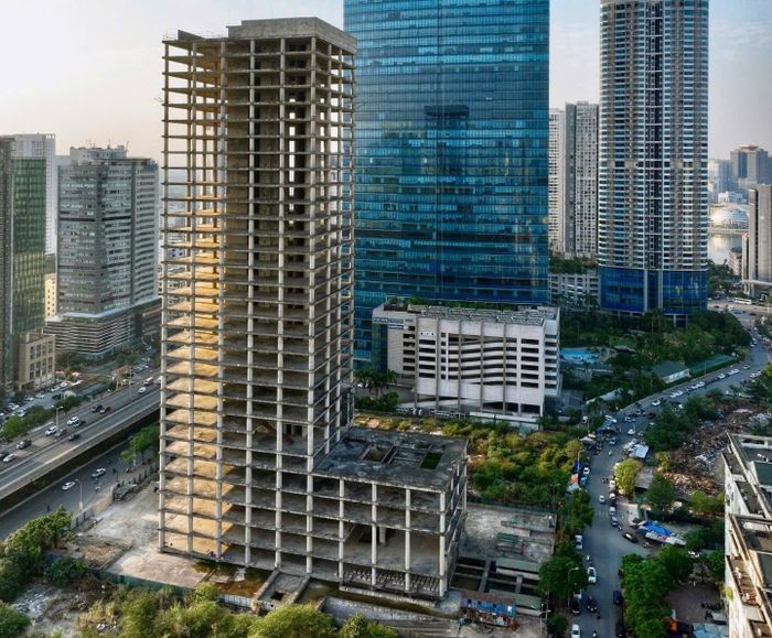 Dự án Vicem Tower của Vicem đã bất động nhiều năm. Ảnh: Hoàng Anh