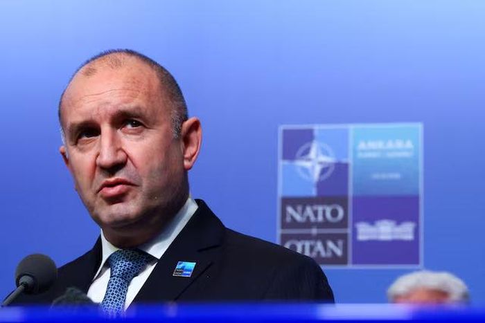 Thủ tướng Bulgaria Rumen Radev phát biểu với báo giới bên lề Hội nghị thượng đỉnh các nhà lãnh đạo NATO tại Ankara, Thổ Nhĩ Kỳ, ngày 8/7/2026. Ảnh: Reuters.