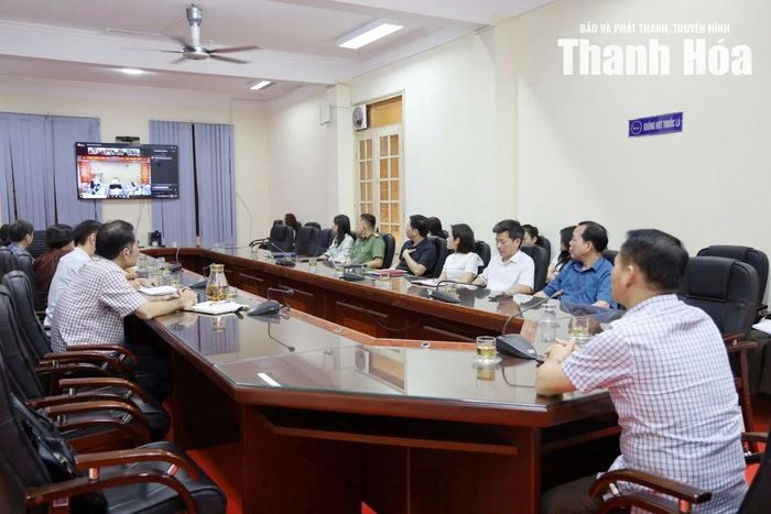 Các đại biểu dự hội thảo tại điểm cầu Thanh Hóa.