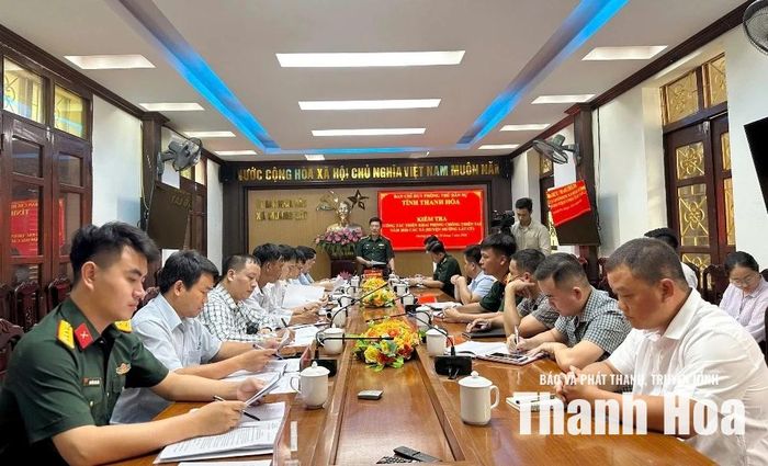 Ban Chỉ huy Phòng thủ dân sự tỉnh làm việc tại xã Mường Lát.