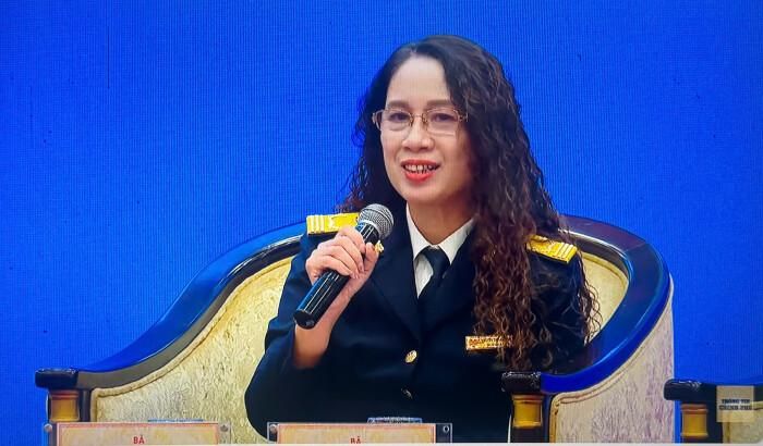 Bà Nguyễn Thị Lan Anh, Trưởng ban Pháp chế, Cục Thuế khẳng định KOL, freelancer không xác định nghĩa vụ thuế theo tên gọi. (Ảnh: Lê Hương)