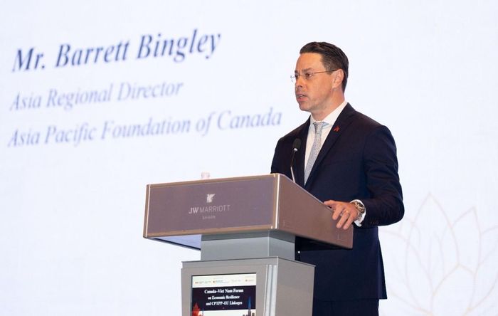 Ông Barrett Bingley, đại diện APF Canada. Ảnh: Đại sứ quán Canada