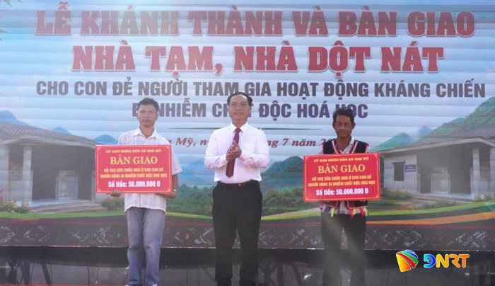 Xã Tam Mỹ hỗ trợ xây dựng nhà ở cho 2 hộ gia đình là con đẻ của người hoạt động kháng chiến bị nhiễm chất độc hóa học. Ảnh: D.LỆ