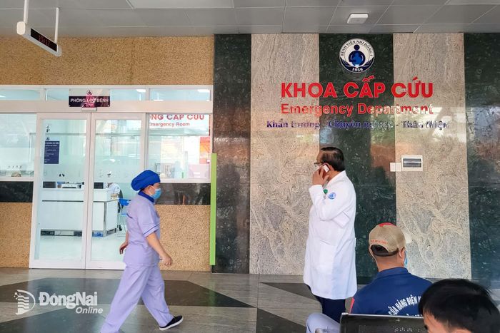 Khoa Cấp cứu Bệnh viện Nhi đồng 1 (Thành phố Hồ Chí Minh), nơi tiếp nhận 2 bệnh nhi là nạn nhân trong vụ cháy xe khách. Ảnh: Giao Linh