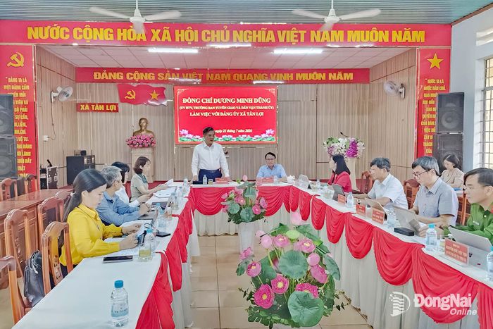 Các đại biểu dự buổi làm việc. Ảnh: Thanh Xuân