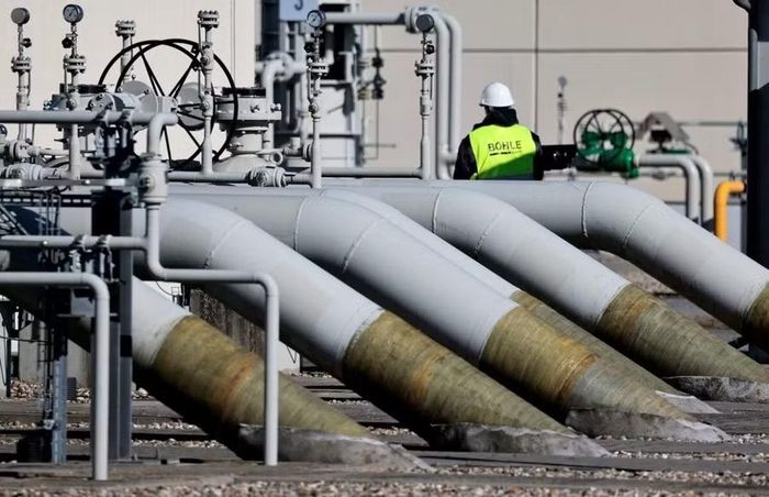 Các đường ống tại các cơ sở tiếp bờ của đường ống dẫn khí đốt 'Nord Stream 1' ở Lubmin, Đức. Ảnh: Reuters