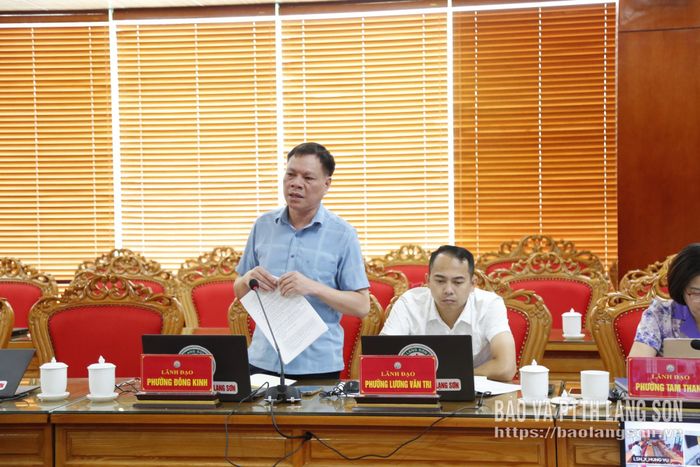 Chủ tịch UBND phường Đông Kinh nêu khó khăn, vướng mắc trong công tác giải ngân vốn