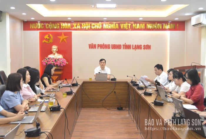 Các đại biểu dự hội thảo tại điểm cầu tỉnh Lạng Sơn