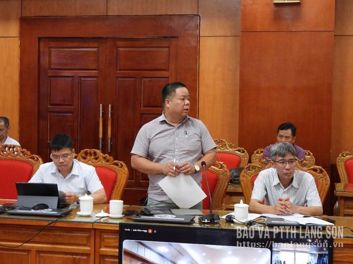 Đại diện đơn vị tư vấn báo cáo tại cuộc họp làm việc với nhà đầu tư