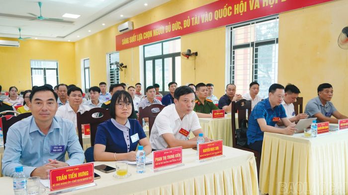Các đại biểu dự cuộc diễn tập.