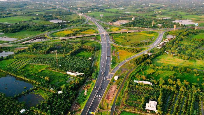 Tuyến đường kết nối với đường Vành đai 4 TP. HCM và cao tốc TP. HCM - Trung Lương - Mỹ Thuận. Nguồn ảnh: Internet