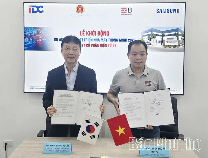 Khởi động Dự án hỗ trợ phát triển nhà máy thông minh năm 2026 tại Công ty cổ phần điện tử G8.