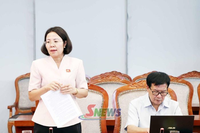 Lãnh đạo Sở Văn hóa, Thể thao và Du lịch phát biểu tại cuộc họp.