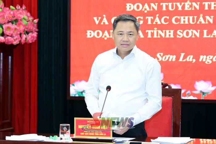 Đồng chí Chủ tịch UBND tỉnh phát biểu tại cuộc họp.