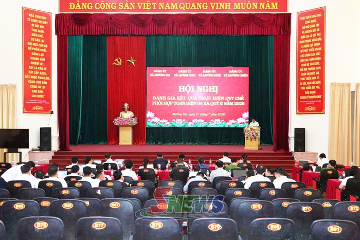 Hội nghị đánh giá kết quả thực hiện quy chế phối hợp toàn diện 4 xã quý II/2026.