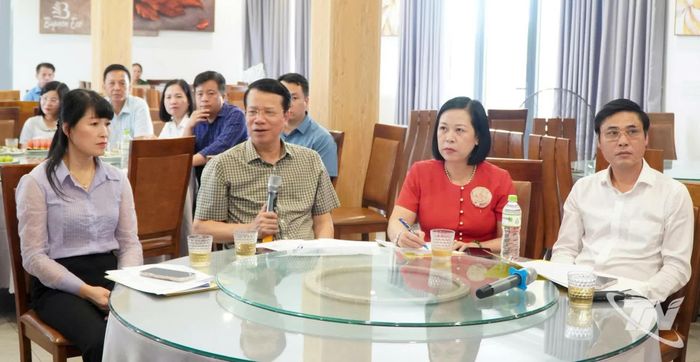 Đồng chí Phó Chủ tịch UBND tỉnh phát biểu tại buổi khảo sát.