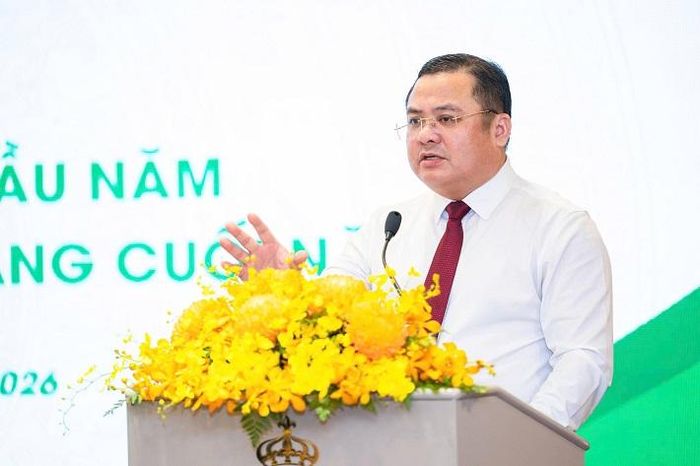 Ông Phùng Quang Hiệp, Bí thư Đảng ủy, Chủ tịch Hội đồng thành viên Vinachem, nhấn mạnh khoa học công nghệ là yếu tố quyết định năng lực cạnh tranh của Tập đoàn