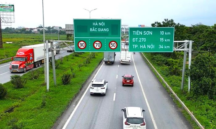 Quốc lộ 1 đoạn qua tỉnh Bắc Ninh (Bắc Giang cũ).