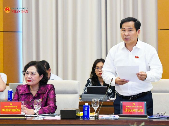 Tổng Thư ký Quốc hội, Chủ nhiệm Văn phòng Quốc hội Lê Quang Mạnh phát biểu