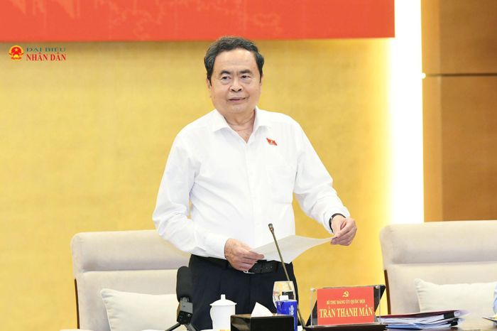 Chủ tịch Quốc hội Trần Thanh Mẫn phát biểu