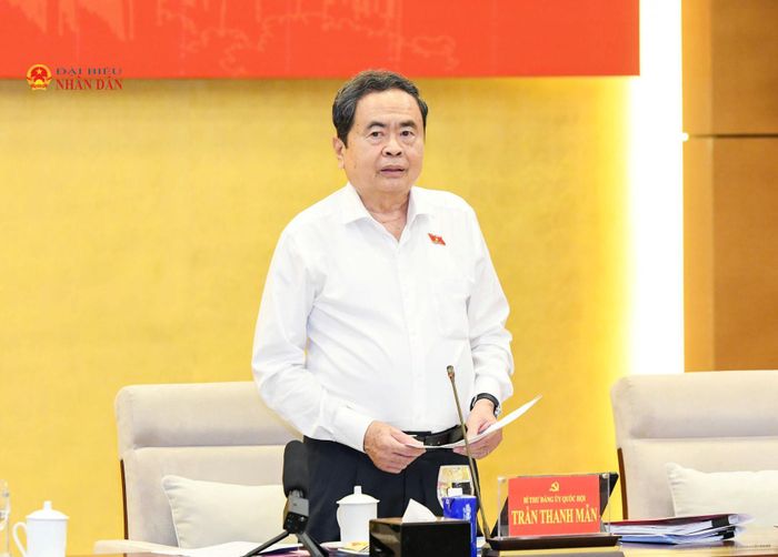Chủ tịch Quốc hội Trần Thanh Mẫn phát biểu